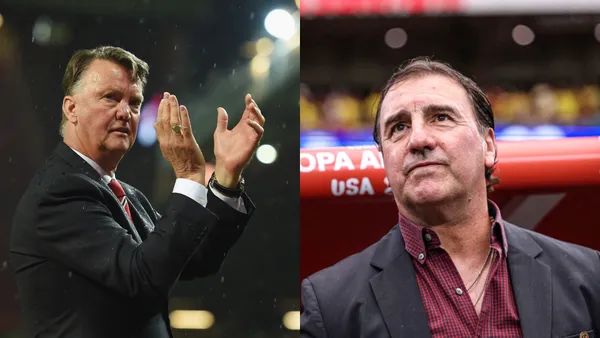 Louis Van Gaal y Néstor Lorenzo