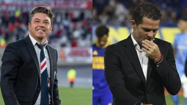 Marcelo Gallardo y Fernando Gago.