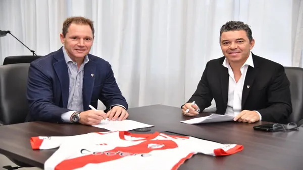 Marcelo Gallardo y Jorge Brito