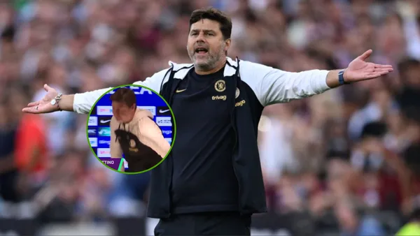 Mauricio Pochettino se queja en un partido con el Chelsea