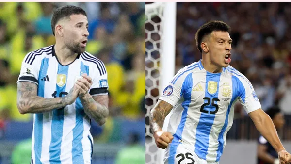 Nicolás Otamendi y Lisandro Martínez.