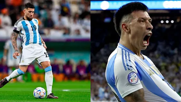 Nicolás Otamendi y Lisandro Martínez.