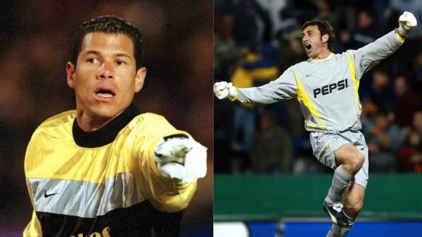 Óscar Córdoba y Roberto Abbondanzieri.