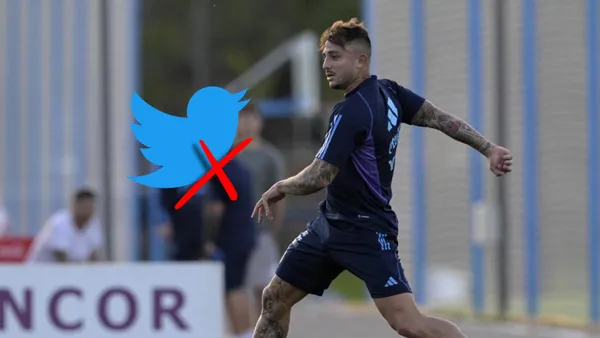 Pablo Maffeo entrenando con la Selección Argentina