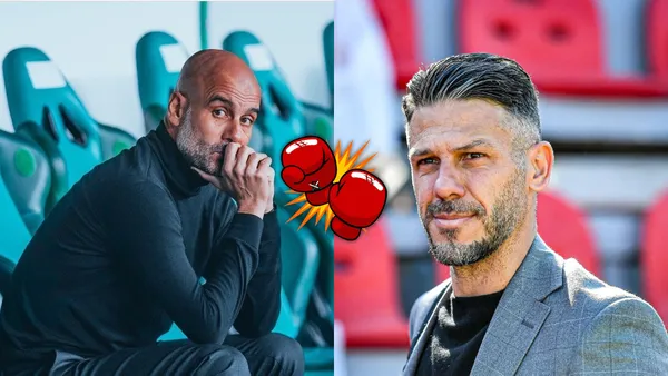 Pep Guardiola vs Martín Demichelis.