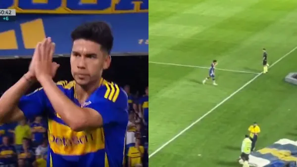 Pol dejó al Xeneize con 10 antes de tiempo.