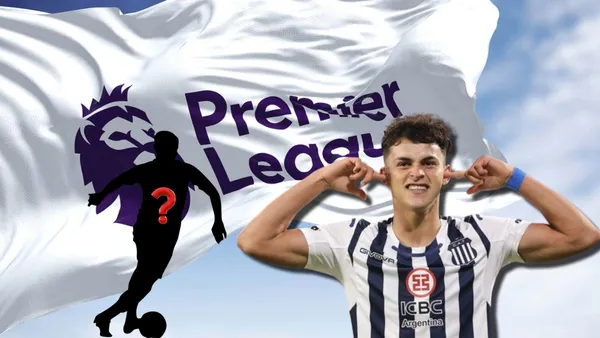 Ramón Sosa festeja un gol con Talleres de Córdoba.