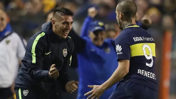 Ricardo Centurión y Darío Benedetto se encontraron para festejar la llegada de Papá Noel.