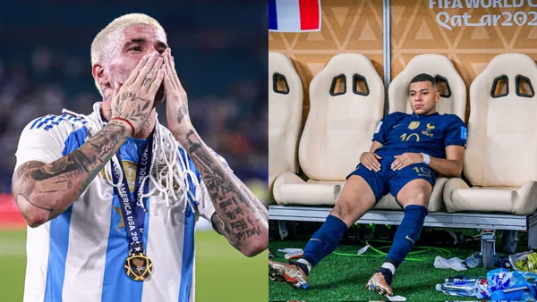 Rodrigo De Paul y Kylian Mbappé