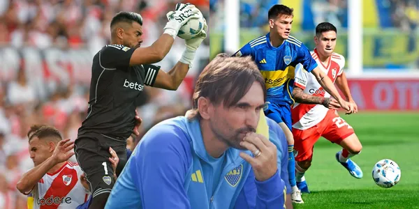 Romero, Zenón y Diego Martínez contra River.