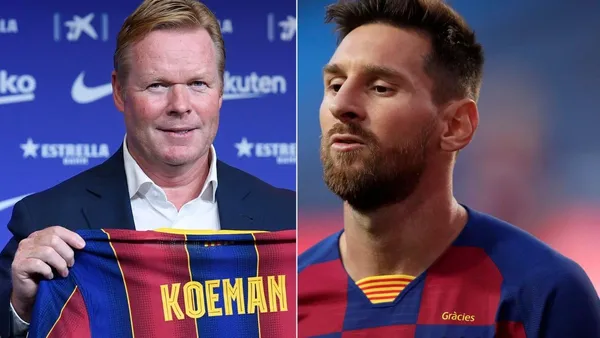Ronald Koeman obtuvo su primera victoria oficial dirigiendo a Lionel Messi, y una foto revela su relación.