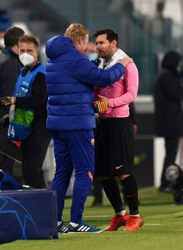Ronald Koeman reveló la conversación que tuvo con Lionel Messi al finalizar el partido frente a Juventus de Turín.