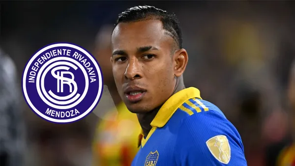 Sebastián Villa durante su etapa en Boca.