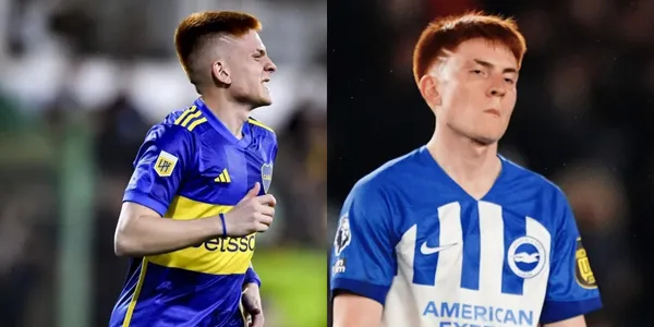 Valentín Barco en Boca y en Brighton.