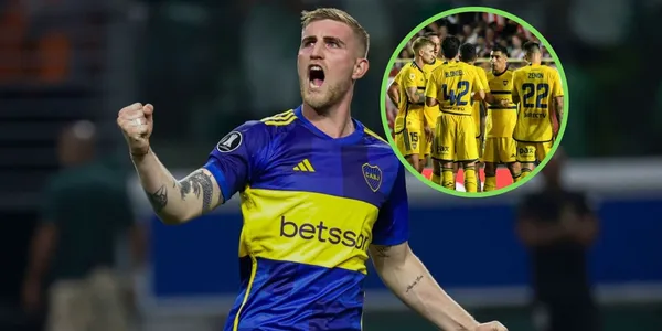 Valentini y el equipo de Boca.