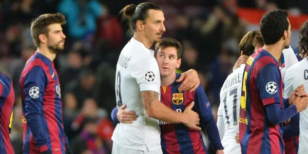 Zlatan tiene fama de egocéntrico, pero cada vez que tienen que hablar de la Pulga se quita ese papel.