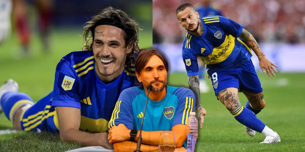 Cavani y Benedetto.