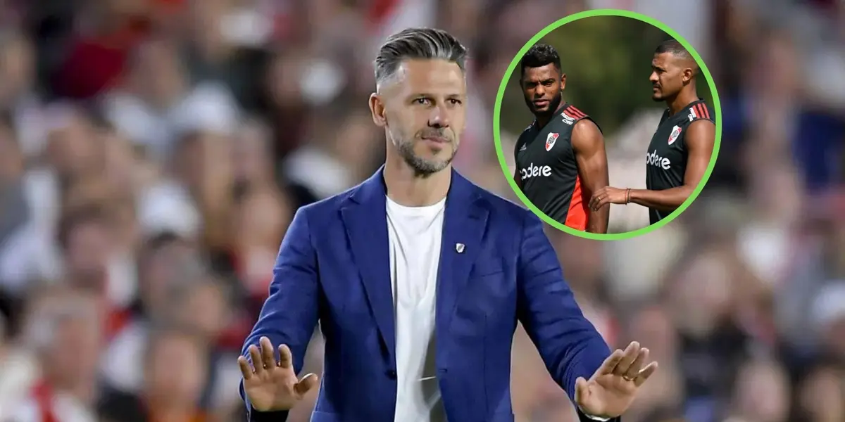 Demichelis, Borja y Rondón.