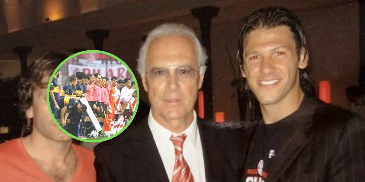 Demichelis y Beckenbauer.