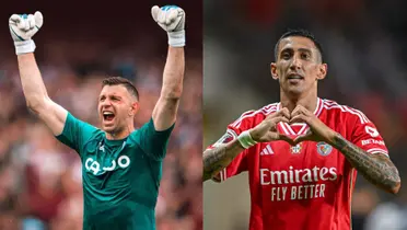 Di María y Dibu Martínez