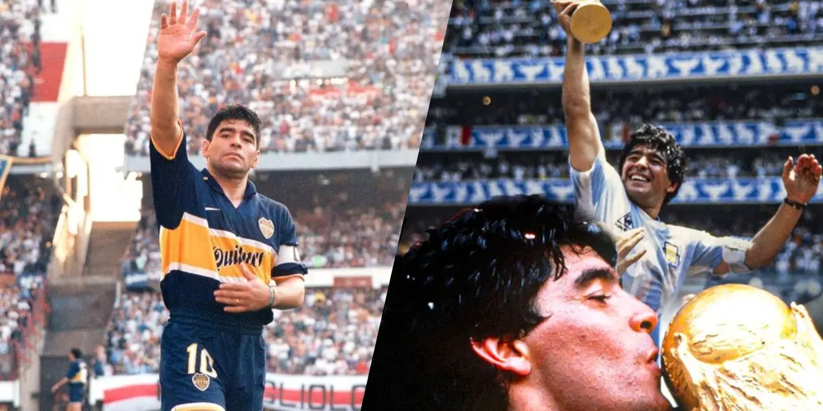 El adiós de Maradona / X