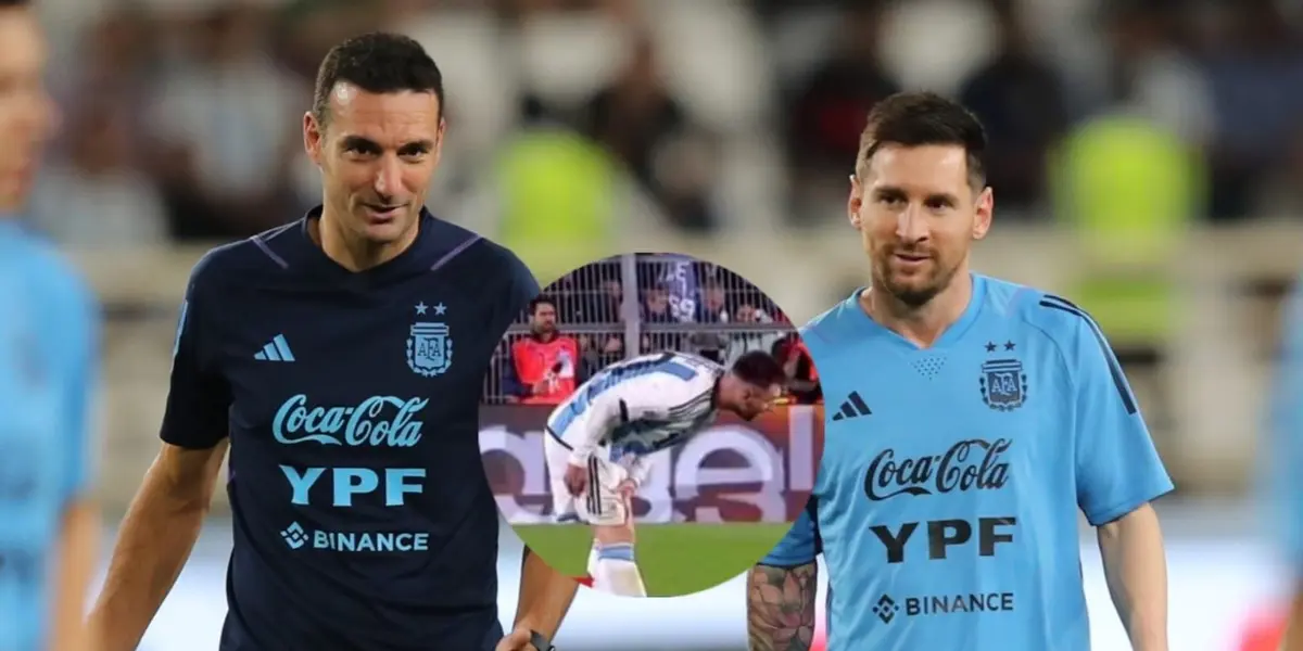 El capitán de la Selección Argentina sorprendió pidiendo el cambio cerca del final del partido. 