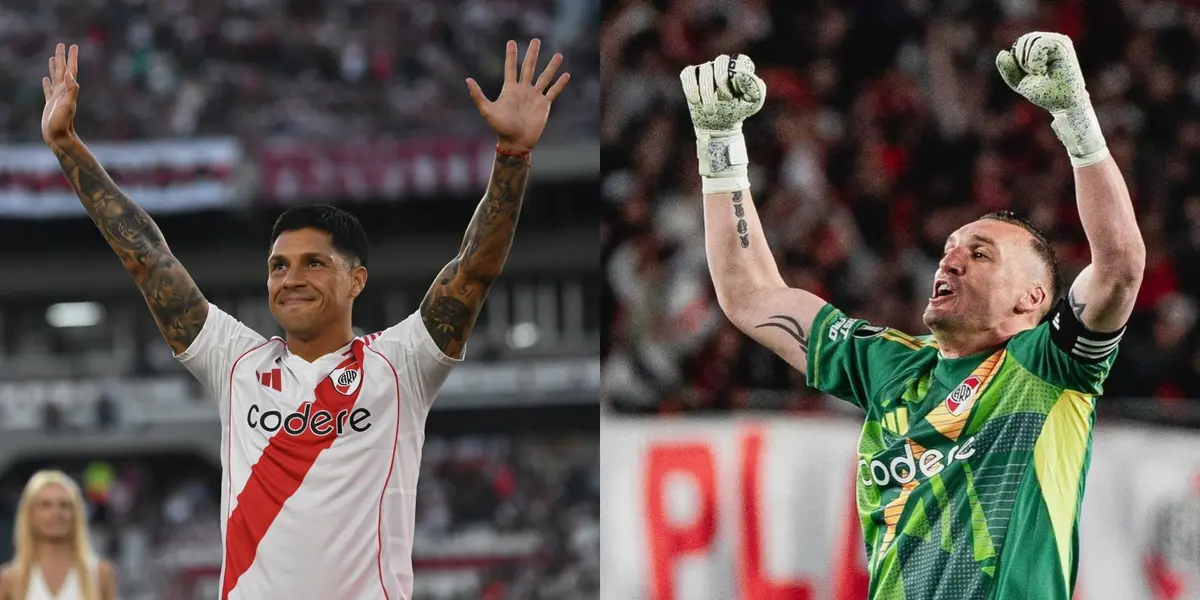 Enzo Pérez y Franco Armani