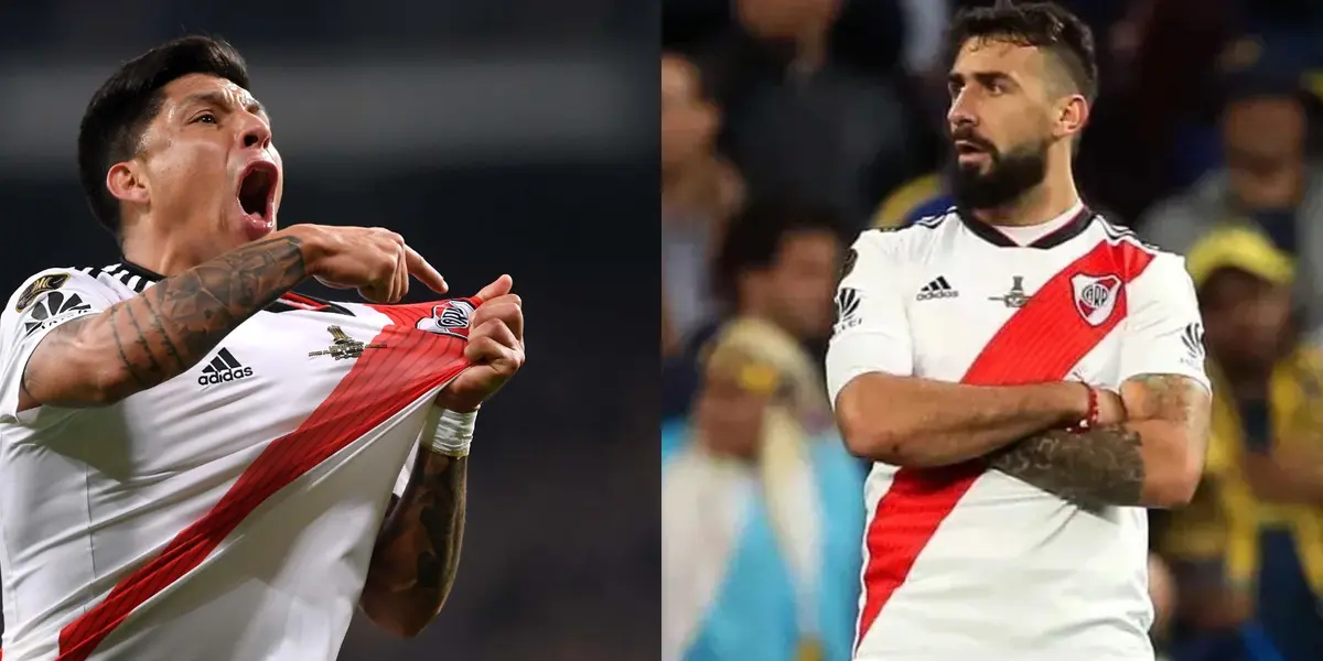 Enzo Pérez y Lucas Pratto.
