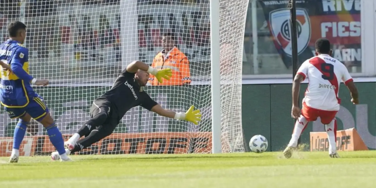Gol de River contra Boca.