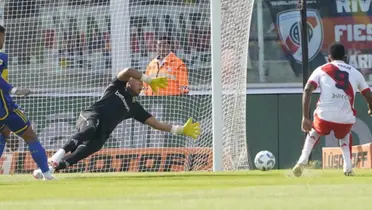 Gol de River contra Boca.