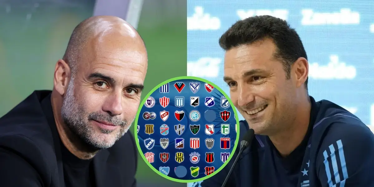 Guardiola y Scaloni.