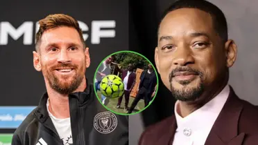Lionel Messi sonríe al igual que Will Smith.