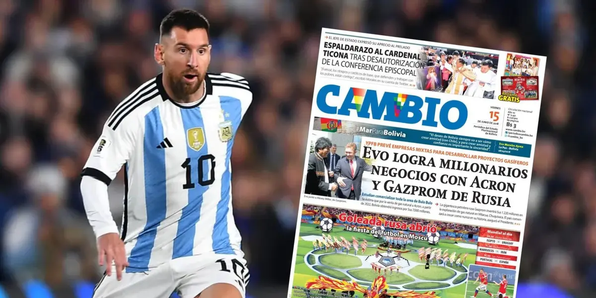 Los diarios deportivos de Bolivia tienen como protagonista a la Pulga.