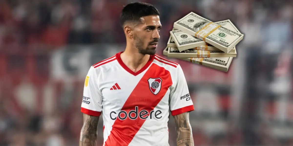 Manuel Lanzini y dólares.