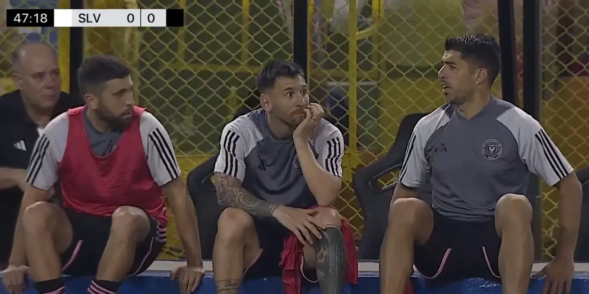 Messi fue reemplazado en el descanso