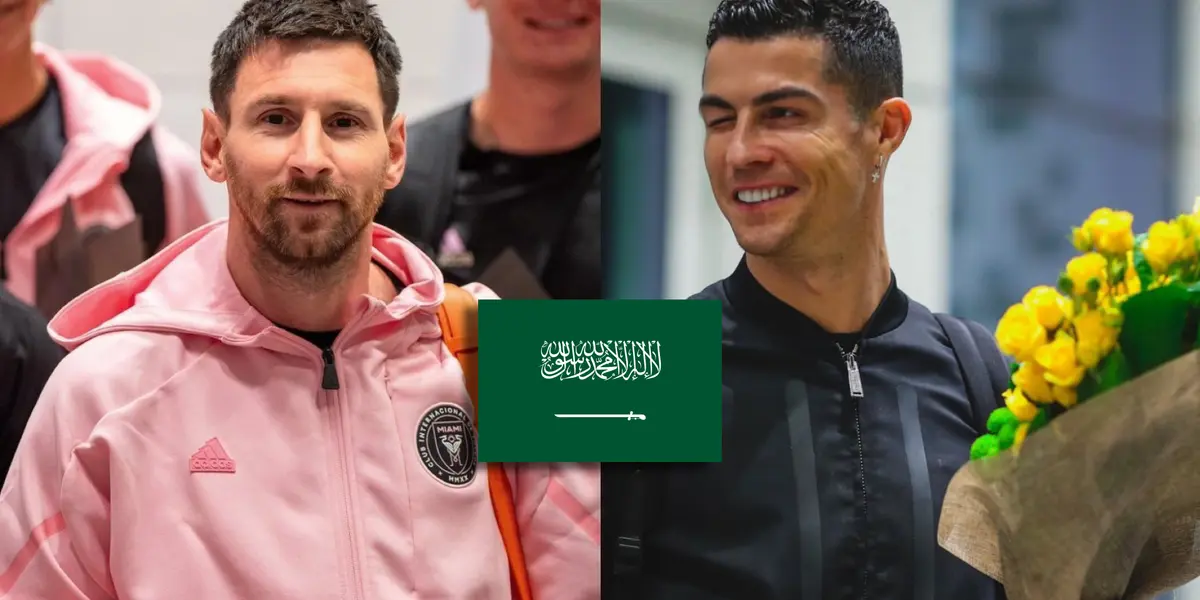 Messi llegó a Arabia Saudita