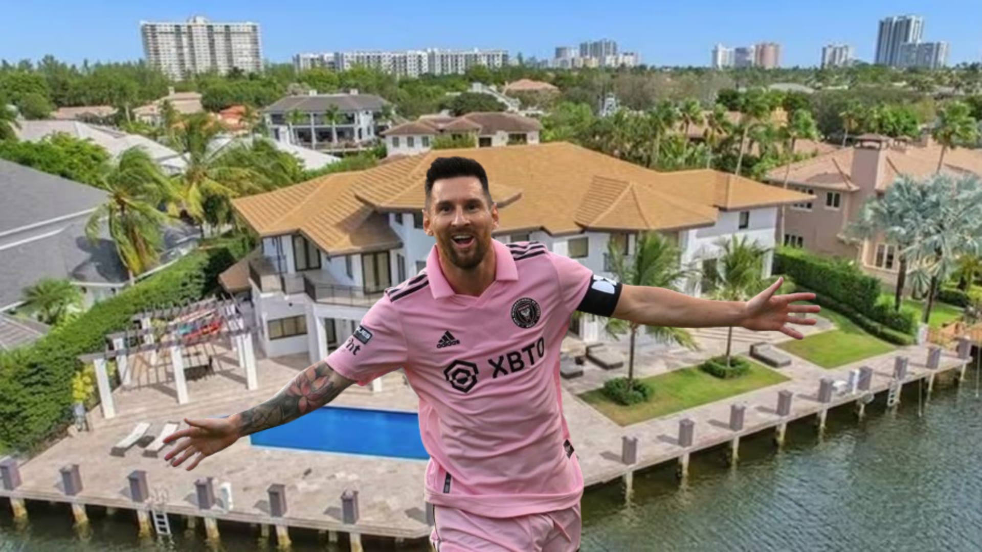 Messi y su mansión