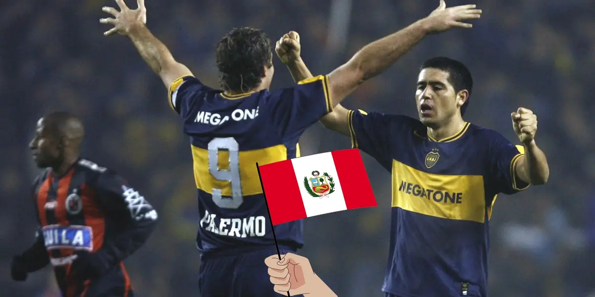 Riquelme y Palermo.