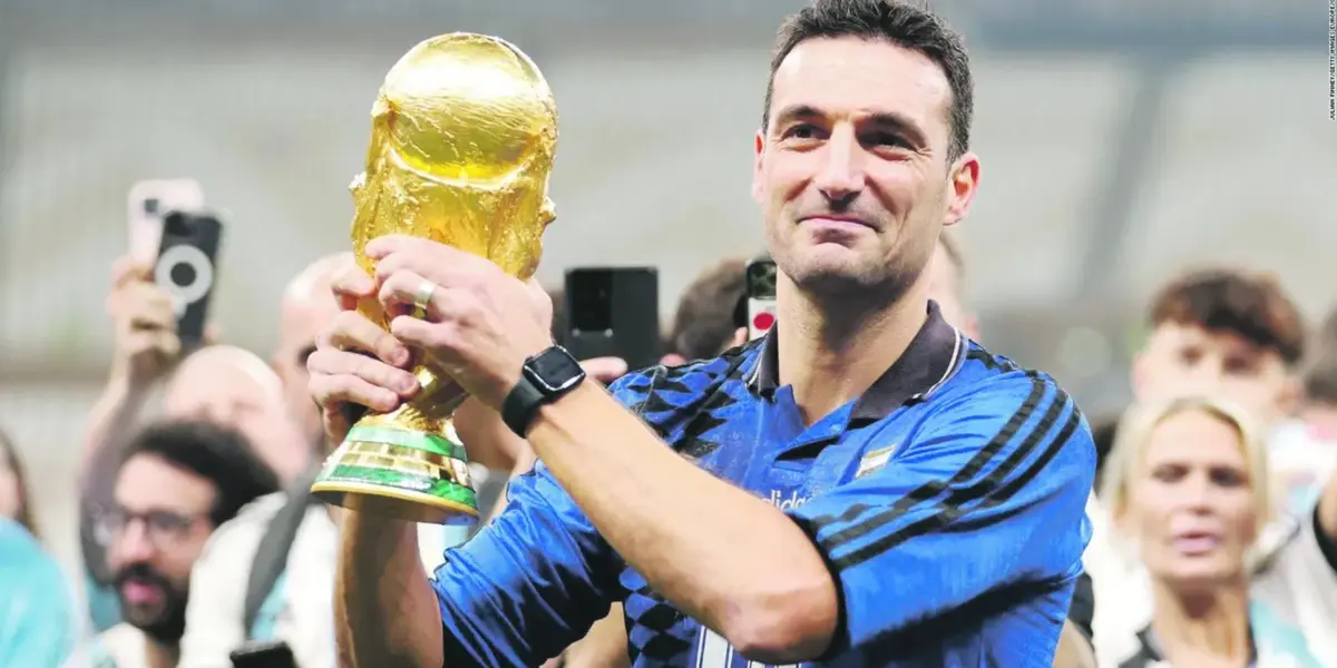 Scaloni con la del mundo
