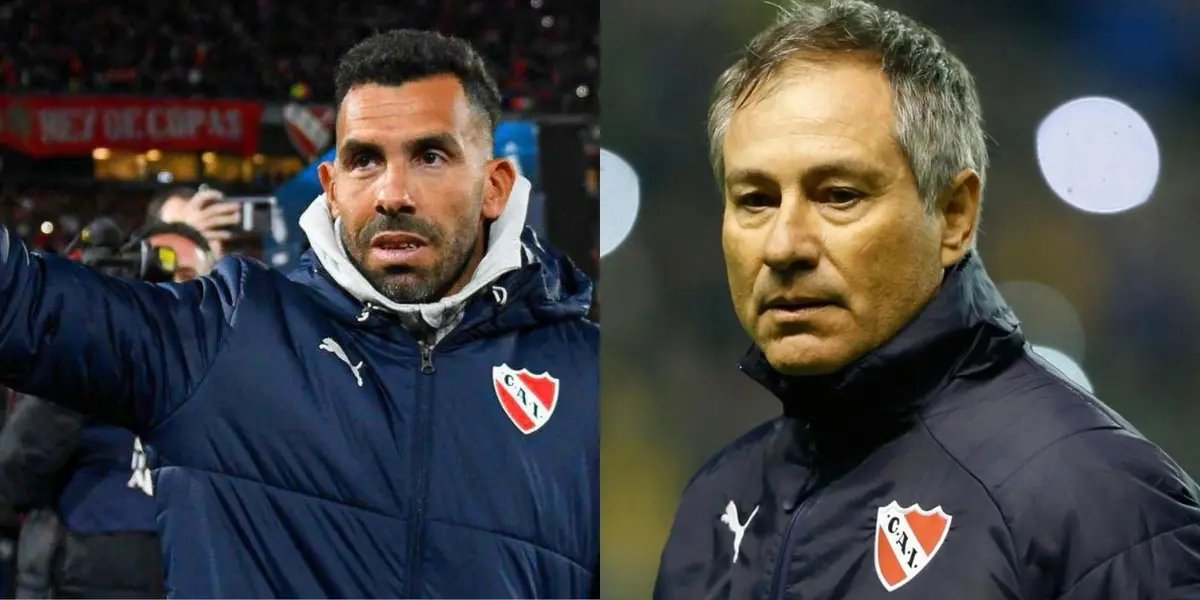 Tevez y Holan.