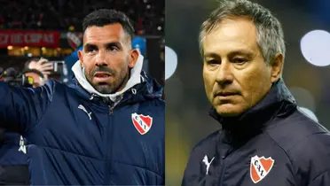 Tevez y Holan.