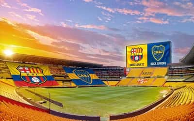 Boca visita a Barcelona.