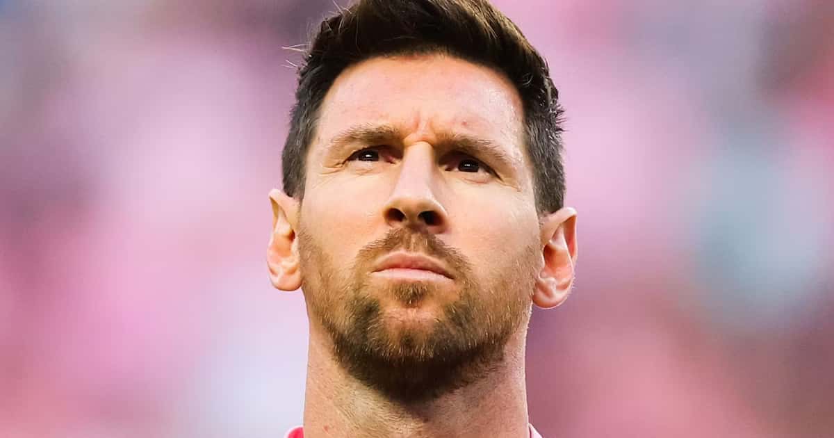 Messi sobre su mejor camiseta.