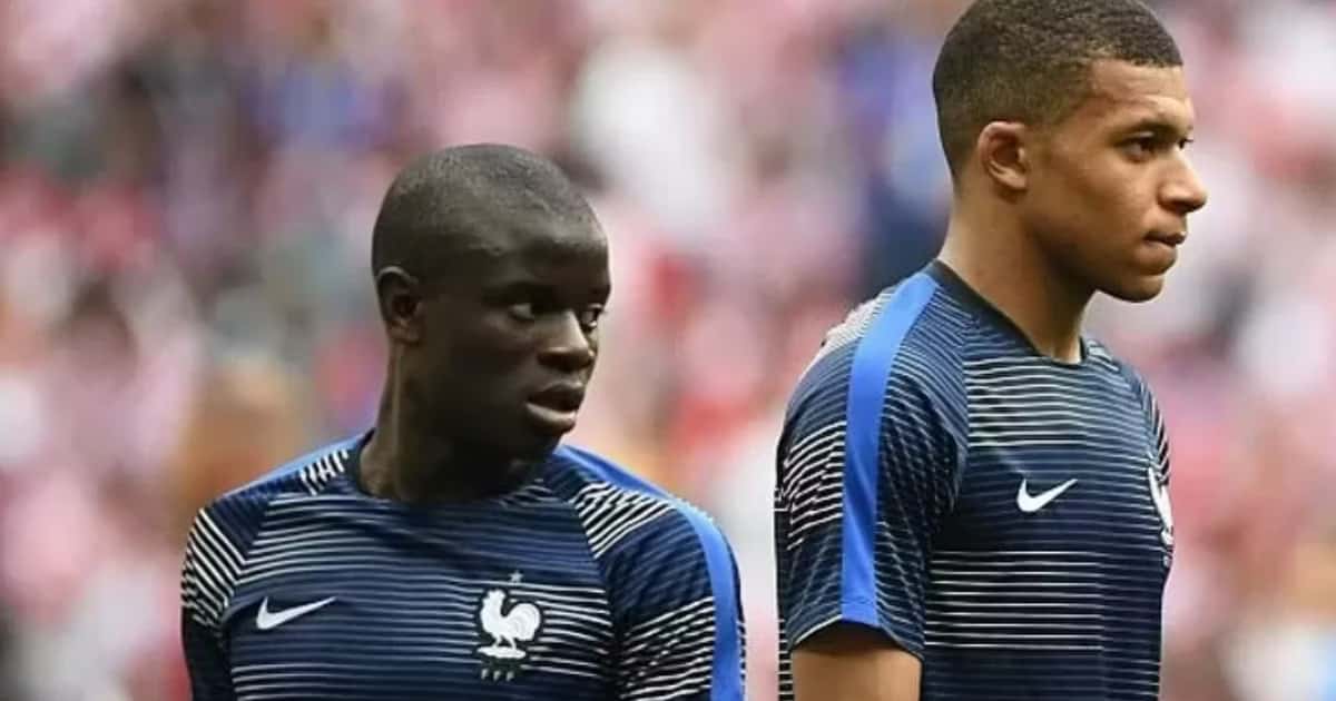Mala relación entre Mbappé y Kanté.