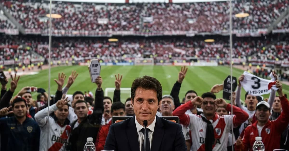 Schelotto habló en conferencia.