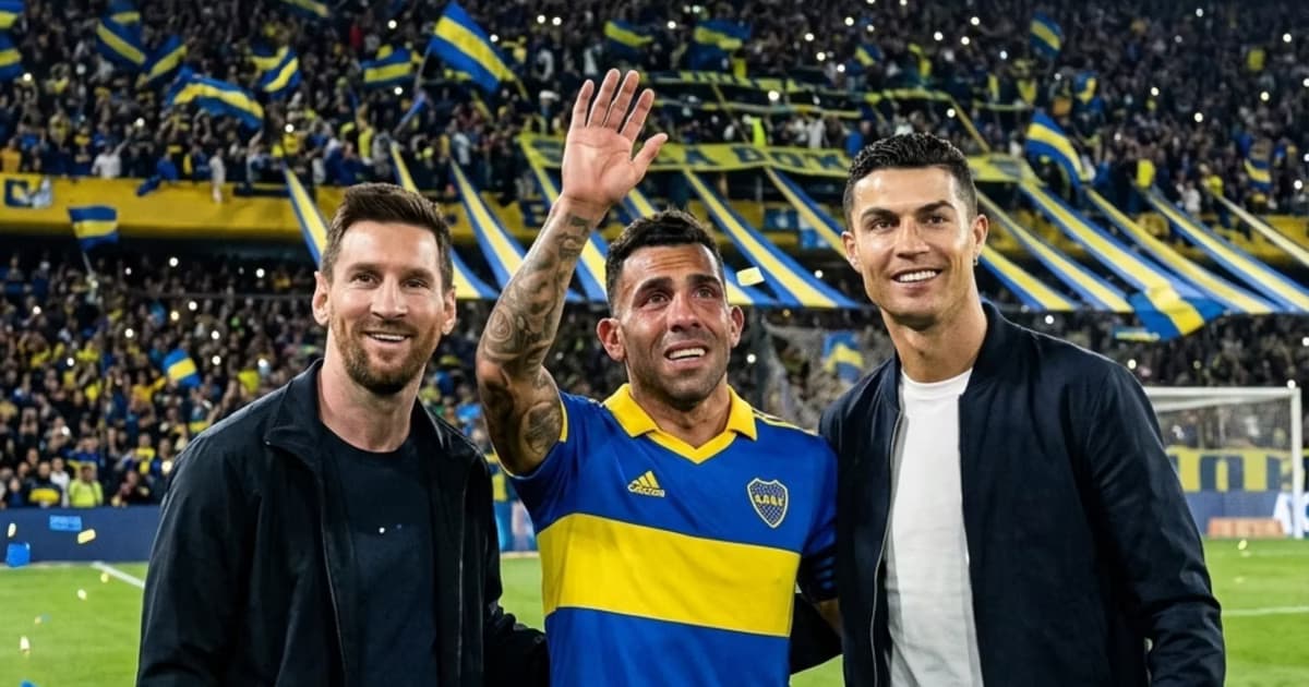Tevez se despide de los hinchas.