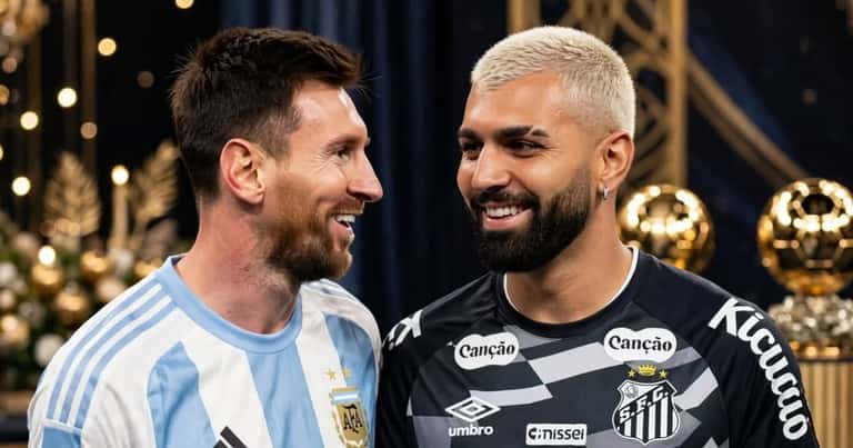 Gabigol eligió a Messi para el Balón de Oro y cuestionó a Yamal