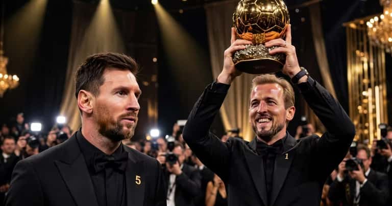 Messi quedó quinto en el Balón de Oro 2026: Harry Kane es el ganador