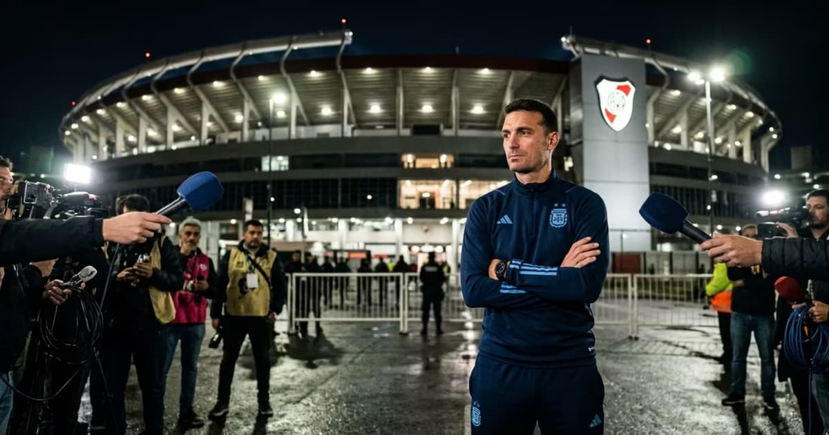 Scaloni no llega a Nuñez.