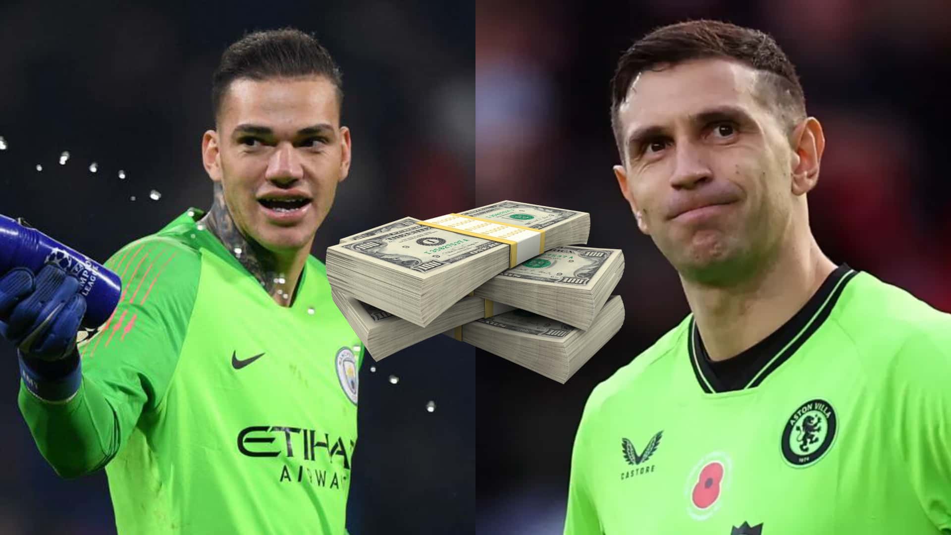 ¿A cuántos millones está Dibu Martínez de Ederson?